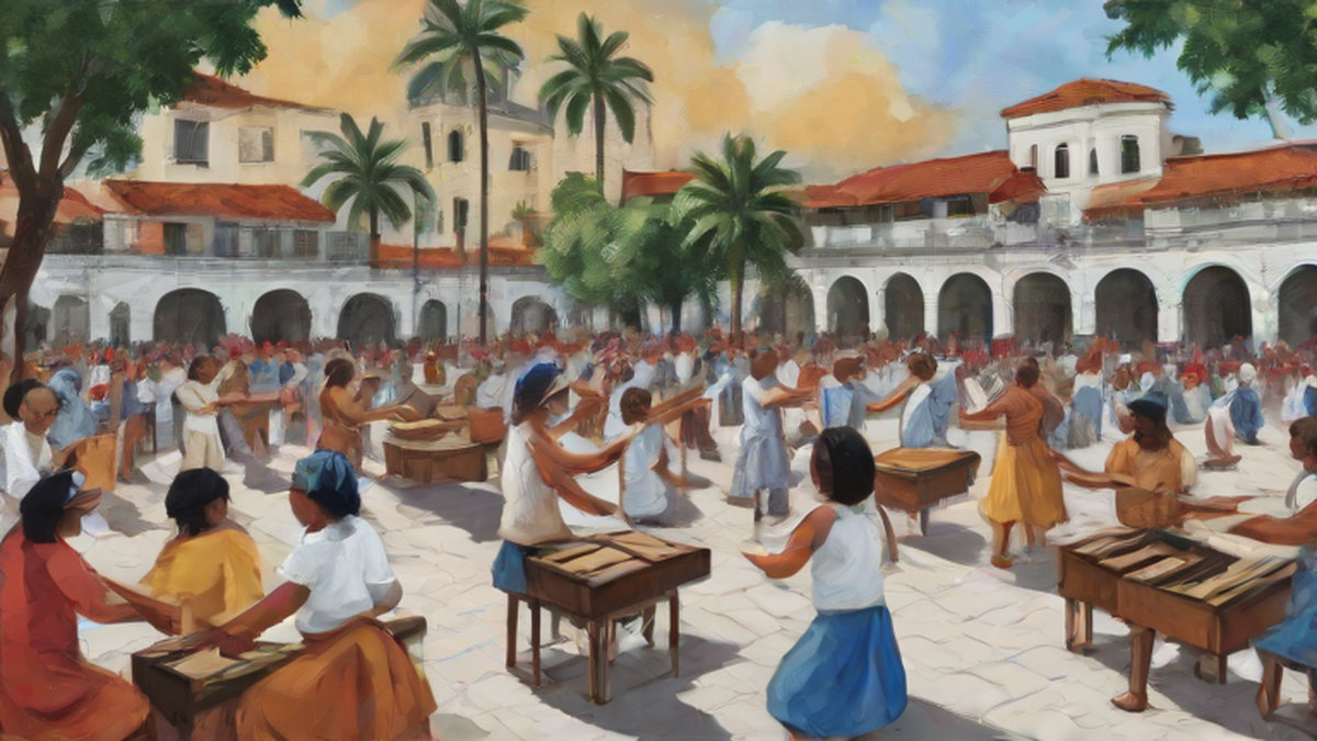 Ilustración editorial sobre cultura: Celebrá el Día Mundial del Folclore en Plaza Barrios