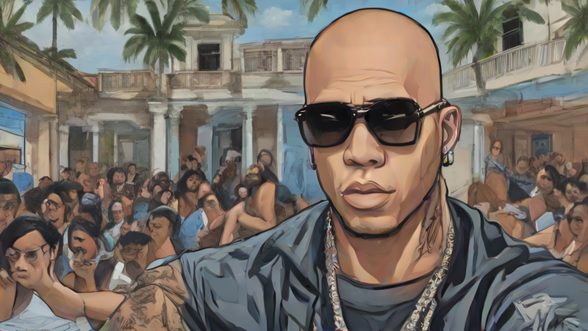 Ilustración editorial sobre educación: Wisin lanza la Universidad del Perreo para honrar el reguetón