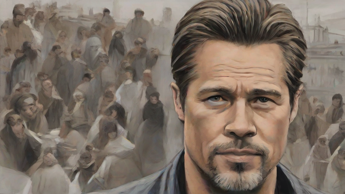 Ilustración editorial sobre sociedad: Brad Pitt regresa al Festival de San Sebastián para presentar Heart of the Beast | Cine