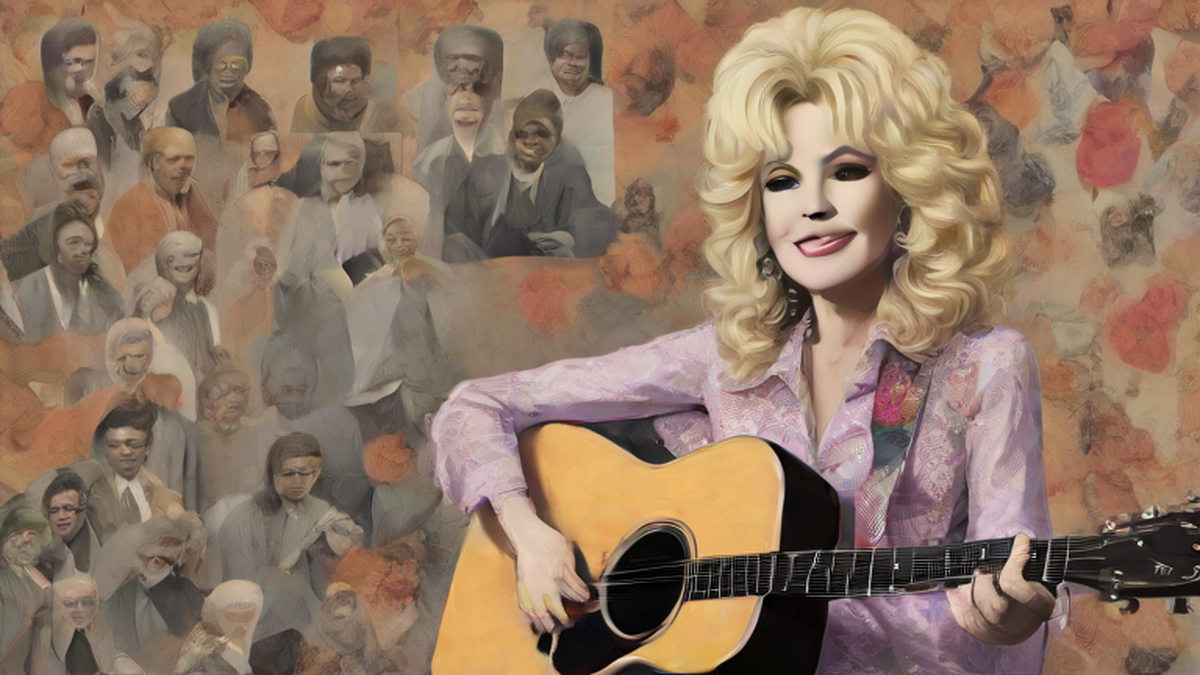 Ilustración editorial sobre sociedad: Muere Dolly Parton a los 80 años, leyenda de la música country