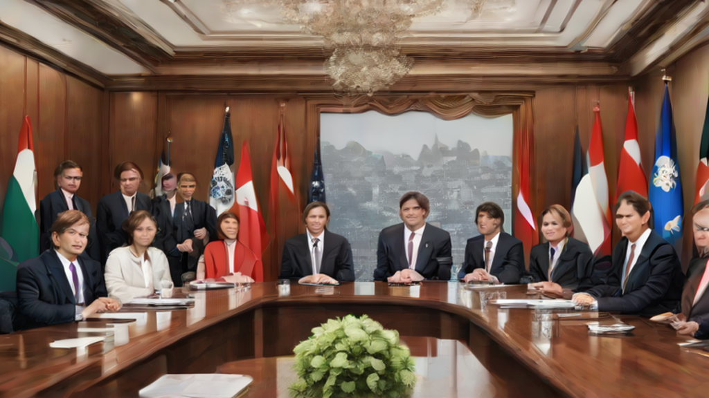 Ilustración editorial sobre cultura: Sheinbaum confirma regreso de BTS a México en 2027 tras visita surcoreana