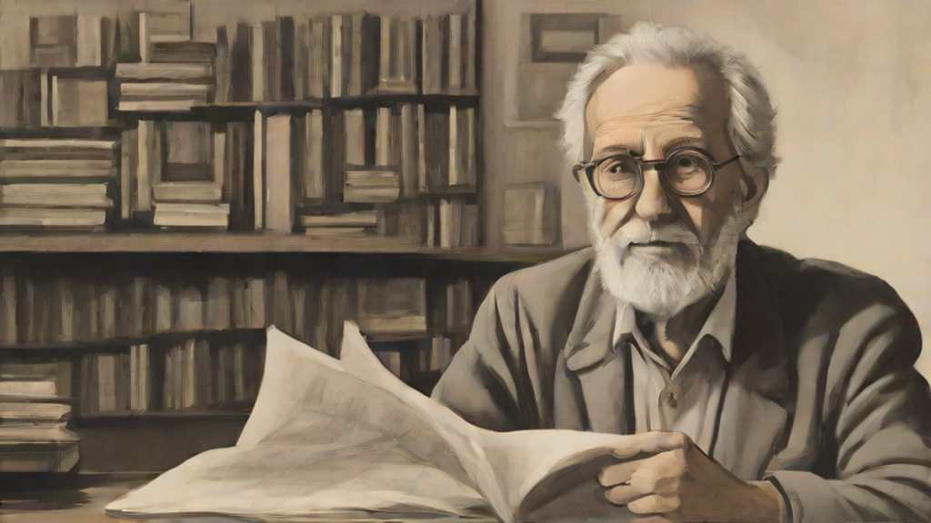 Ilustración editorial sobre sociedad: Muere Gonzalo Suárez a los 92 años, figura crucial del cine y la literatura española