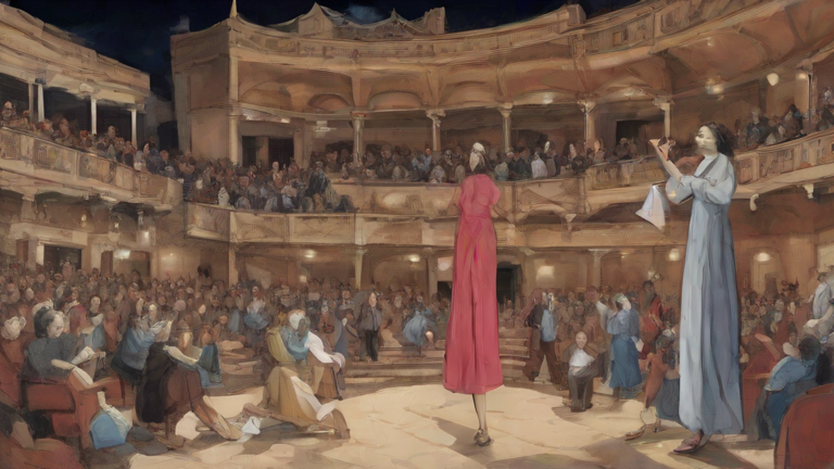 Ilustración editorial sobre sociedad: Una mala noche en la ópera: Tamara Falcó pierde una sandalia y confunde a su hermana