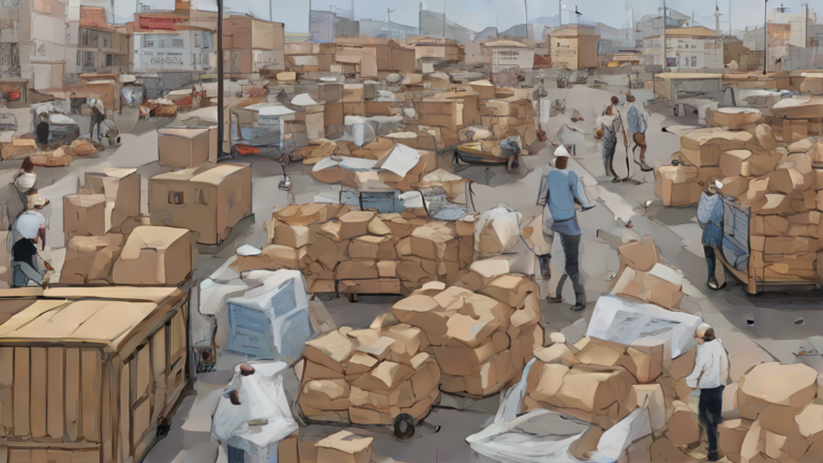 Ilustración editorial sobre sociedad: Inflación de agosto: 1,7% y desaceleración