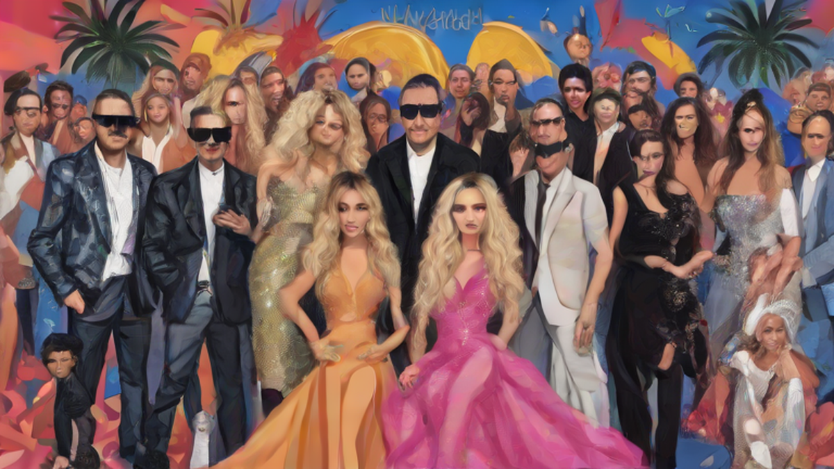 Ilustración editorial sobre cultura: Shakira, Bad Bunny y Karol G triunfan en los Premios Juventud en Marbella