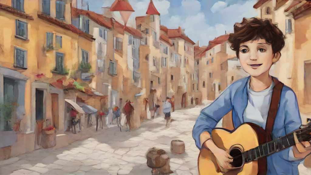 Ilustración editorial sobre sociedad: Lucas Paulano presenta su canción para Eurovisión Junior 2026: 'Cuore Bello (Te Quiero, Te Quiero)'